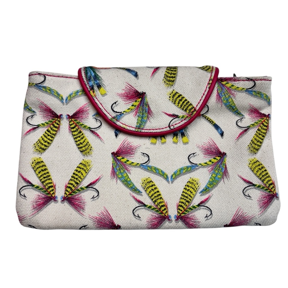 PILCRO AND THE LETTER PRESS ANTHROPOLOGIE FLY FISHING MAKE UP BAG
